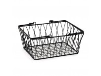 Spectrum Diversified Twist Wire Storage Basket, Medium, Black