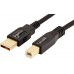 AmazonBasics USB 2.0 Printer Type Cable - A-Male to B-Male - 16 Feet (4.8 Meters)