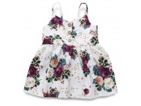 Dsood Baby Dress Vintage Floral Dress for Girls Colors Birthday Wedding Party Dress for Toddler