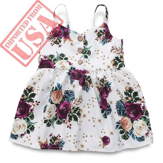 Dsood Baby Dress Vintage Floral Dress for Girls Colors Birthday Wedding Party Dress for Toddler