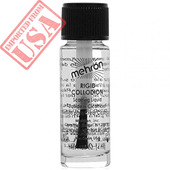 USA imported Mehron Makeup Rigid Collodion with Brush for Special Effects sale in Pakistan