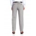 Haggar Men's Two Tone Herringbone Expandable Waist Pleat Front Dress Pant,Grey,36W x 34L