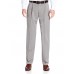 Haggar Men's Two Tone Herringbone Expandable Waist Pleat Front Dress Pant,Grey,36W x 34L