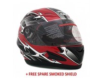 Get online best Quality Bike Helmet with Clear & Smoked free Shield in Pakistan 