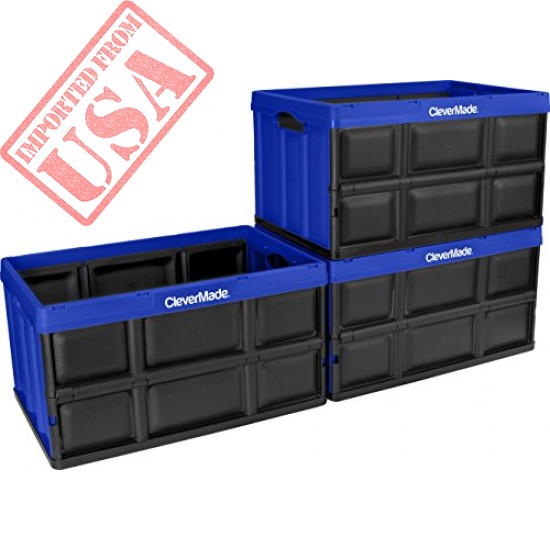 Shop Durable Folding Plastic Utility Crates imported from USA