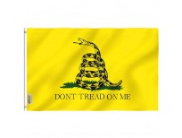Anley Fly Breeze 3x5 Foot Don't Tread On Me Gadsden Flag - Vivid Color and UV Fade Resistant - Canvas Header and Double Stitched - Tea Party Flags Polyester with Brass Grommets 3 X 5 Ft