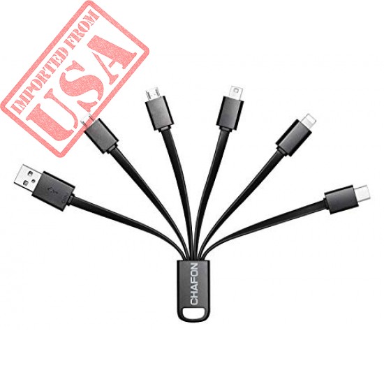 Imported USA CHAFON Multi USB Cable with Type C,Micro,Mini USB Ports for Charging sale in Pakistan