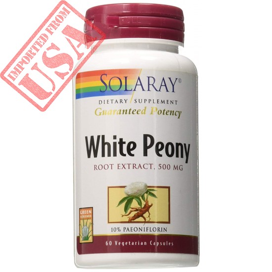 Buy original Solaray White Peony Root Extract V Capsules imported from USA, Sale online in Pakistan