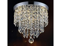 Hile Lighting KU300074 Modern Chandelier Crystal Ball Fixture Pendant Ceiling Lamp H9.84