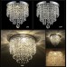 Hile Lighting KU300074 Modern Chandelier Crystal Ball Fixture Pendant Ceiling Lamp H9.84