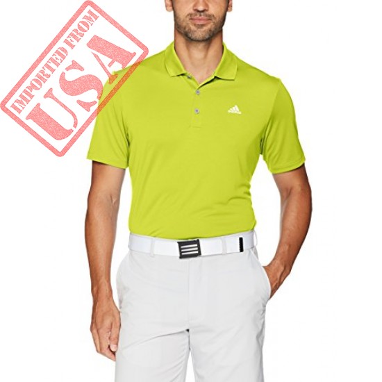 adidas Golf Men's Performance Polo, Semiolar Yellow, Medium