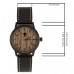 Get online Genuine Leather Strap with wooden Dial Men`s Watches in Pakistan 