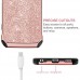 BENTOBEN Case for LG V20, Glitter Bling Luxury Slim Fit 2 in 1 Hybrid Hard Cover Laminated with Sparkly Shiny Faux Leather Chrome Shockproof Protective Phone Case for LG V20(2016 Release), Rose Gold