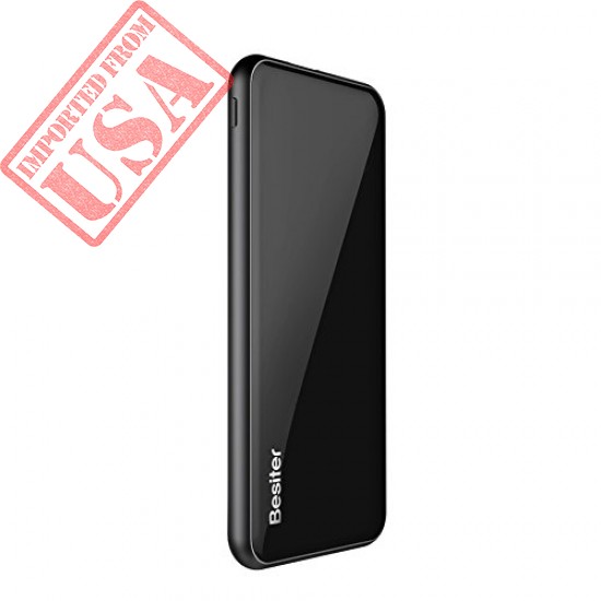 Besiter 20000 Portable Charger Quick Charge 3.0 High Capacity Dual Input and Dual USB Output Power Bank 20000mah LCD Display 12, 9, 5v External Battery Pack (006N-B)