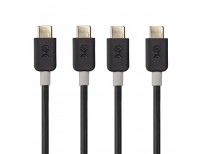 Cable Matters 2-Pack USB C to USB C Cable (USB Type C Cable/USB-C Cable) in Black 1 Foot for Samsung Galaxy S9/S8/Note 8, LG G6/V30, Nintendo Switch, Google Pixel/Nexus 5X/6P and More
