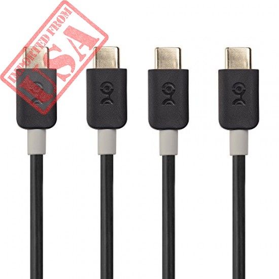 Cable Matters 2-Pack USB C to USB C Cable (USB Type C Cable/USB-C Cable) in Black 1 Foot for Samsung Galaxy S9/S8/Note 8, LG G6/V30, Nintendo Switch, Google Pixel/Nexus 5X/6P and More