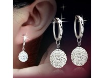 Vibola Pendant Fashion Women's Sterling Silver Snowflake Stud Earrings Jewelry