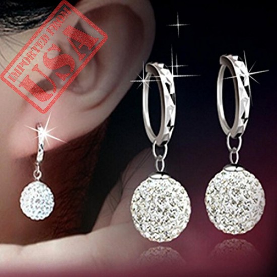 Vibola Pendant Fashion Women's Sterling Silver Snowflake Stud Earrings Jewelry