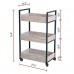 Roomfitters 3 Tier Rolling Utility Storage Cart, Kitchen Serving Bar Cart, Multipurpose Bathroom Nursery, Oak
