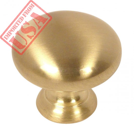 cosmas brushed brass cabinet hardware round mushroom knob sale in pakistan