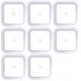 Vivii CYJ08 Plug-in LED Night Light Lamp with Dusk to Dawn Sensor, 2 Piece Color and 6 Piece Daylight, 0.5 W, White