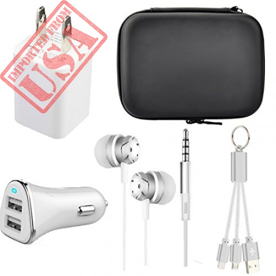 Get A 4 In 1 Mobile Charger Kit Pouch in Pakistan 