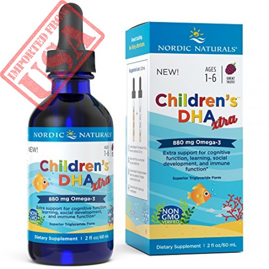 Nordic Naturals Children's DHA Xtra Fish Oil Supplement Rich in Omega DHA to EPA for Kids. Sale in Pakistan