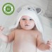 luxury extra soft baby bamboo hooded towel with adorable bear design shop online in pakistan