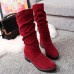 Buy online Imported winter Mid high Boots for women in Pakistan 