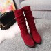 Buy online Imported winter Mid high Boots for women in Pakistan 