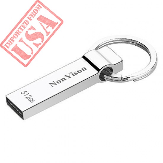 Anonyisony Metal 512GB USB Flash Drive with Keychain (512GB)