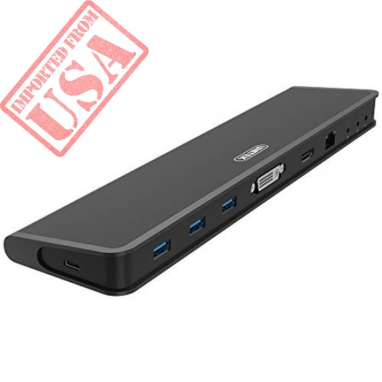 Universal Docking Station Unitek USB 3.0, HDMI, DVI/VGA, Audio, Power Adapter Compatible All Windows Laptop
