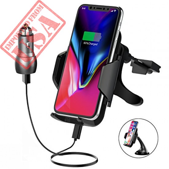 Buy Anroog Qi Wireless Car Charger Fast Charger Car Mount Online in Pakistan