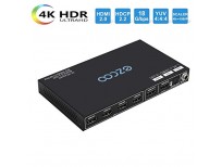 EZCOO 4K HDMI 2.0 Matrix 4K 60Hz 18Gbps HDR Dolby Vision HDCP 2.2, Unique HDMI Matrix Scaler Output 4K,HDMI Switcher Matrix Made in USA