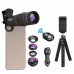 Apexel Phone Photography Kit-Flexible Phone Tripod +Remote Shutter +4 in 1 Lens Kit-High Power 18X Monocular Telephoto Lens, Fisheye, Macro & Wide Angle Lens for iPhone X 8 7 6 Plus Samsung Smartphone