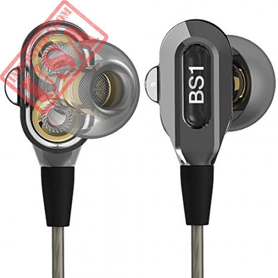 Actionpie in-Ear Headphones Earbuds High Resolution Heavy Bass with Mic Suitable for Phone iPad iPod Smart Android Cell Phones HTC Lg G4 G3 Mp3 Mp4 Earphones - Gray