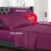 Nestl Bedding 3 Piece Sheet Set - 1800 Deep Pocket Bed Sheet Set - Hotel Luxury Double Brushed Microfiber Sheets - Deep Pocket Fitted Sheet, Flat Sheet, Pillow Cases, Twin XL - Magenta