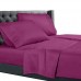 Nestl Bedding 3 Piece Sheet Set - 1800 Deep Pocket Bed Sheet Set - Hotel Luxury Double Brushed Microfiber Sheets - Deep Pocket Fitted Sheet, Flat Sheet, Pillow Cases, Twin XL - Magenta