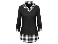 Buy online Best Women`s Collar Sweater Shirt  Tops in Pakistan 
