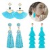 Get online Imported Blue Tassel Earrings for Girls In Pakistan 