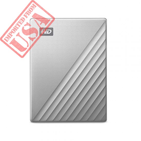 WD 2TB My Passport Ultra for Mac Silver Portable External Hard Drive, USB-C - WDBKYJ0020BSL-WESN