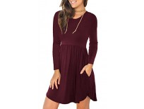 womens long sleeve loose plain dresses casual short dress shop online in pakistan