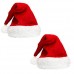 Buy Christmas Hat for Child Extra Thicken Red and White Plush Santa Hat sale online in Pakistan