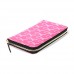 BUY WALLET CLUTCH PINK RIBBON PATTERN - ORGANIZER CARD HOLDER PURSE, COTIME PU LEATHER HANDBAG FOR MEN WOMEN IMPORTED FROM USA